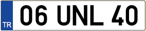 Truck License Plate